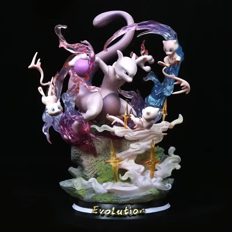 Figurine Pokemon évolution Mew Mewtwo