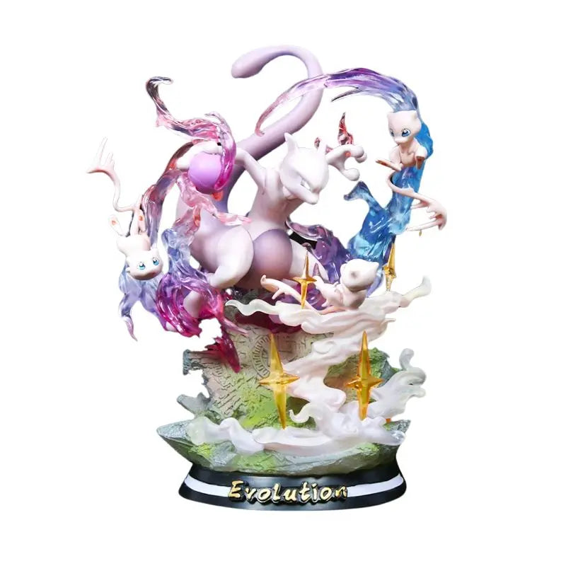 Figurine Pokemon évolution Mew Mewtwo
