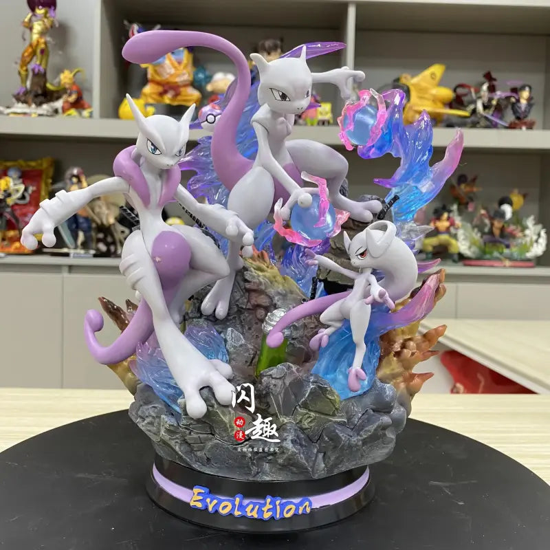 Figurine Pokemon évolution Mew Mewtwo