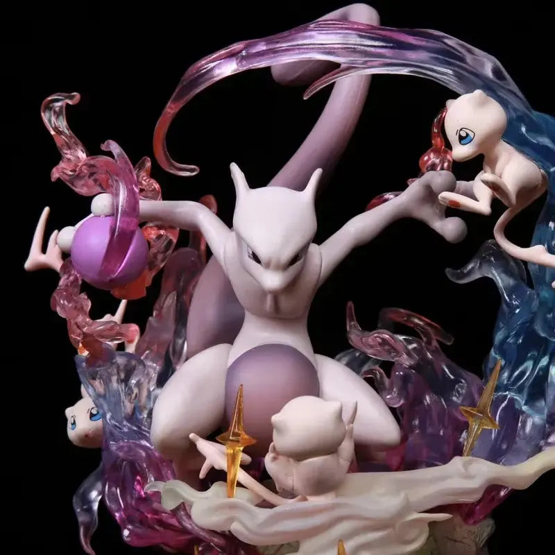 Figurine Pokemon évolution Mew Mewtwo