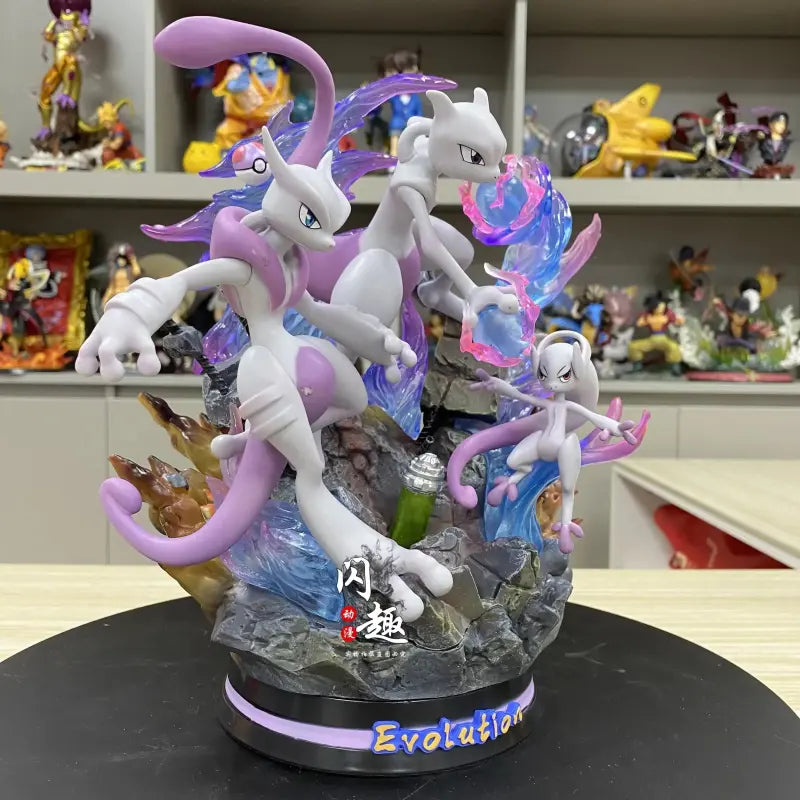 Figurine Pokemon évolution Mew Mewtwo