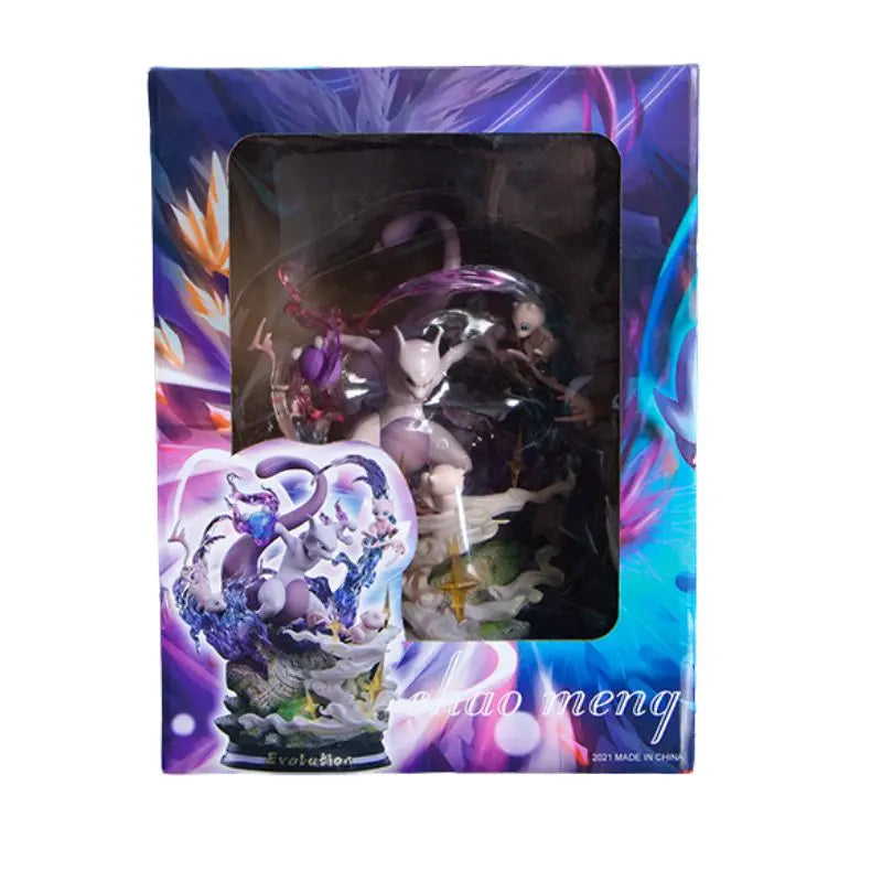 Figurine Pokemon évolution Mew Mewtwo