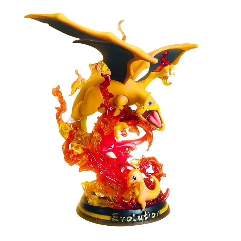 Figurine Pokemon Evolution Salamèche Reptincel Dracaufeu