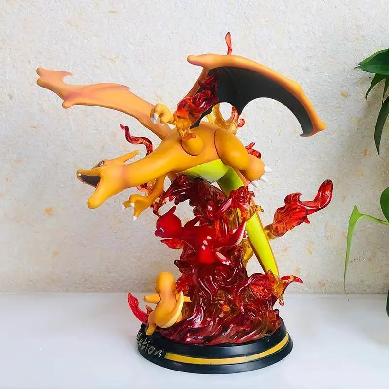 Figurine Pokemon Evolution Salamèche Reptincel Dracaufeu