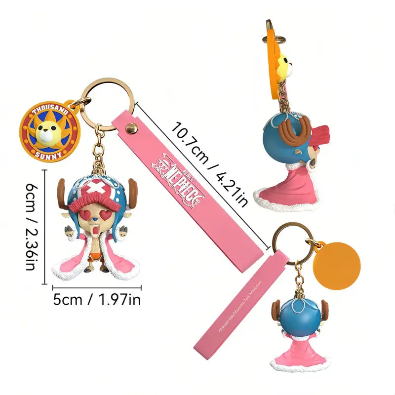 Porte-clef One Piece Luffy roi des Pirates