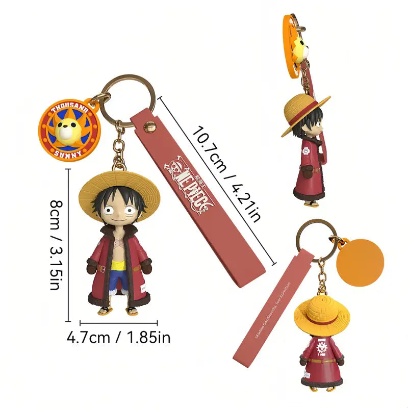 Porte-clef One Piece Luffy roi des Pirates