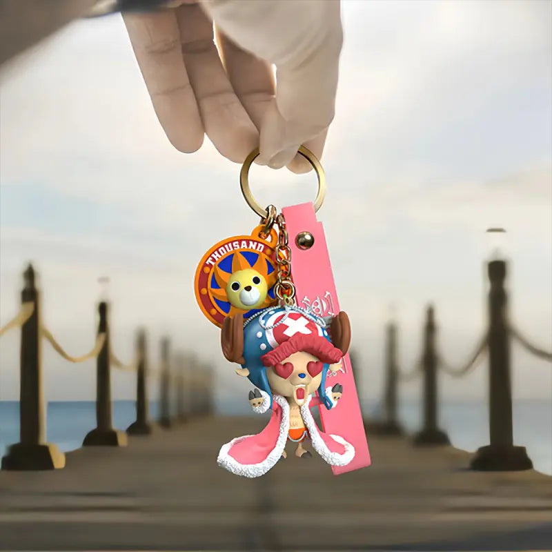 Porte-clef One Piece Luffy roi des Pirates