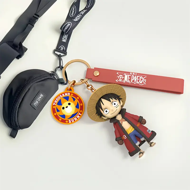 Porte-clef One Piece Luffy roi des Pirates