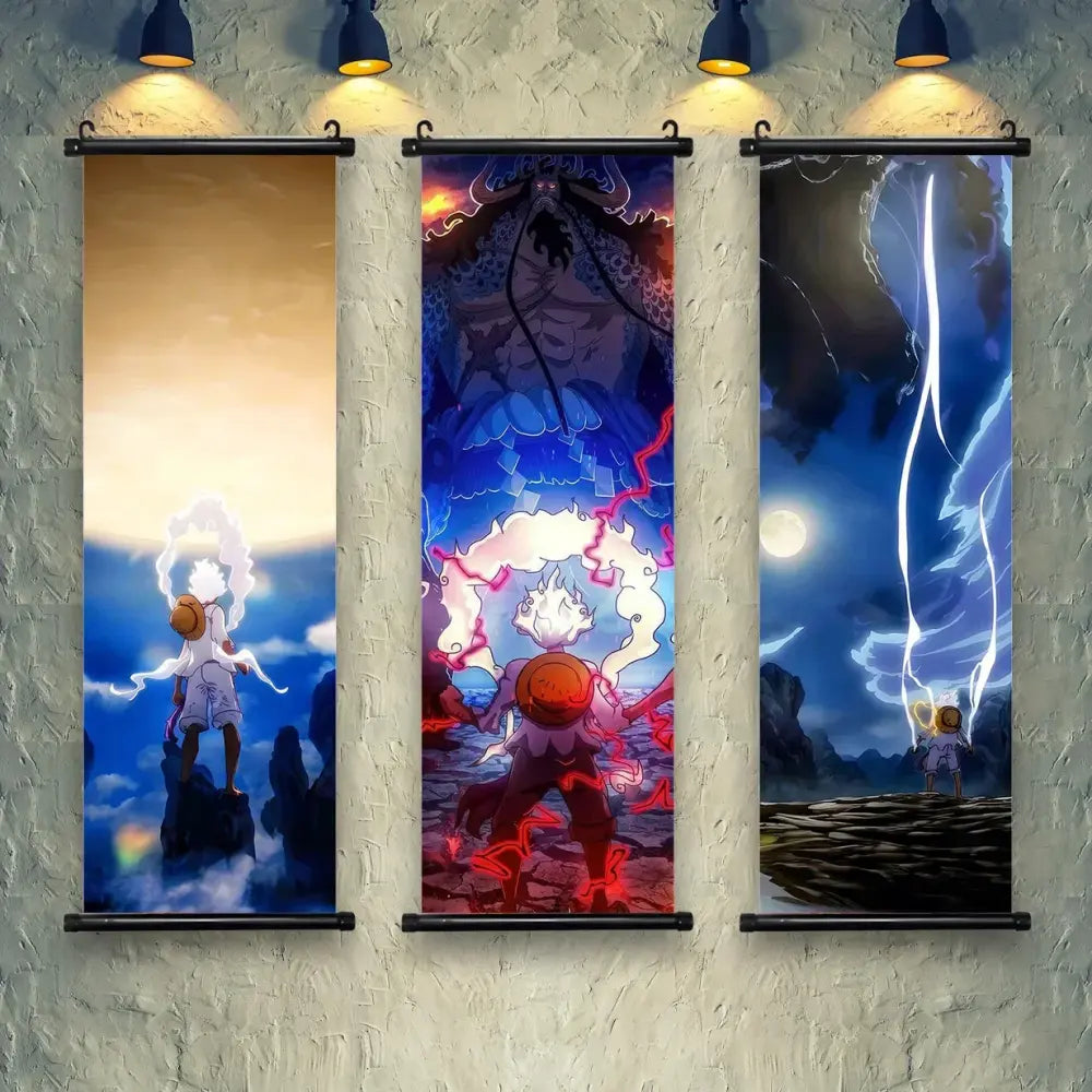 Poster déroulant Canvas Monkey D. Luffy Nika Joy Boy Gear V