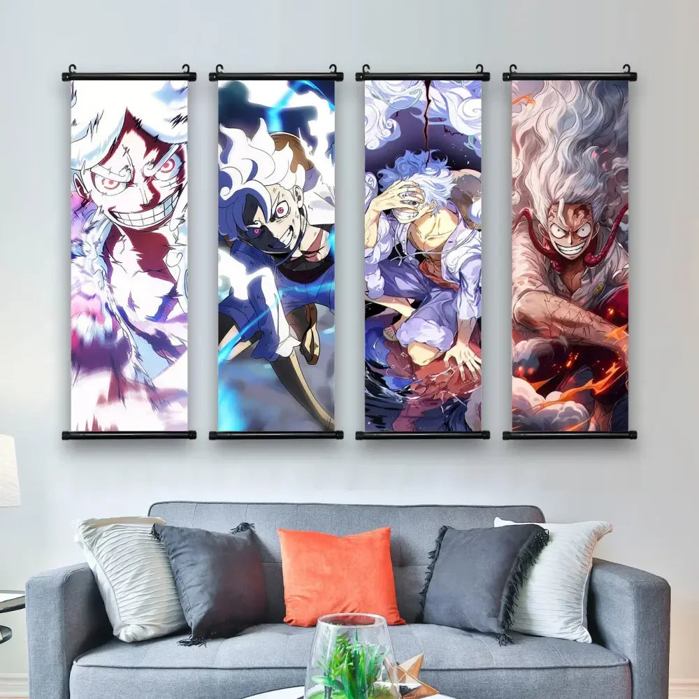 Poster déroulant Canvas Monkey D. Luffy Nika Joy Boy Gear V
