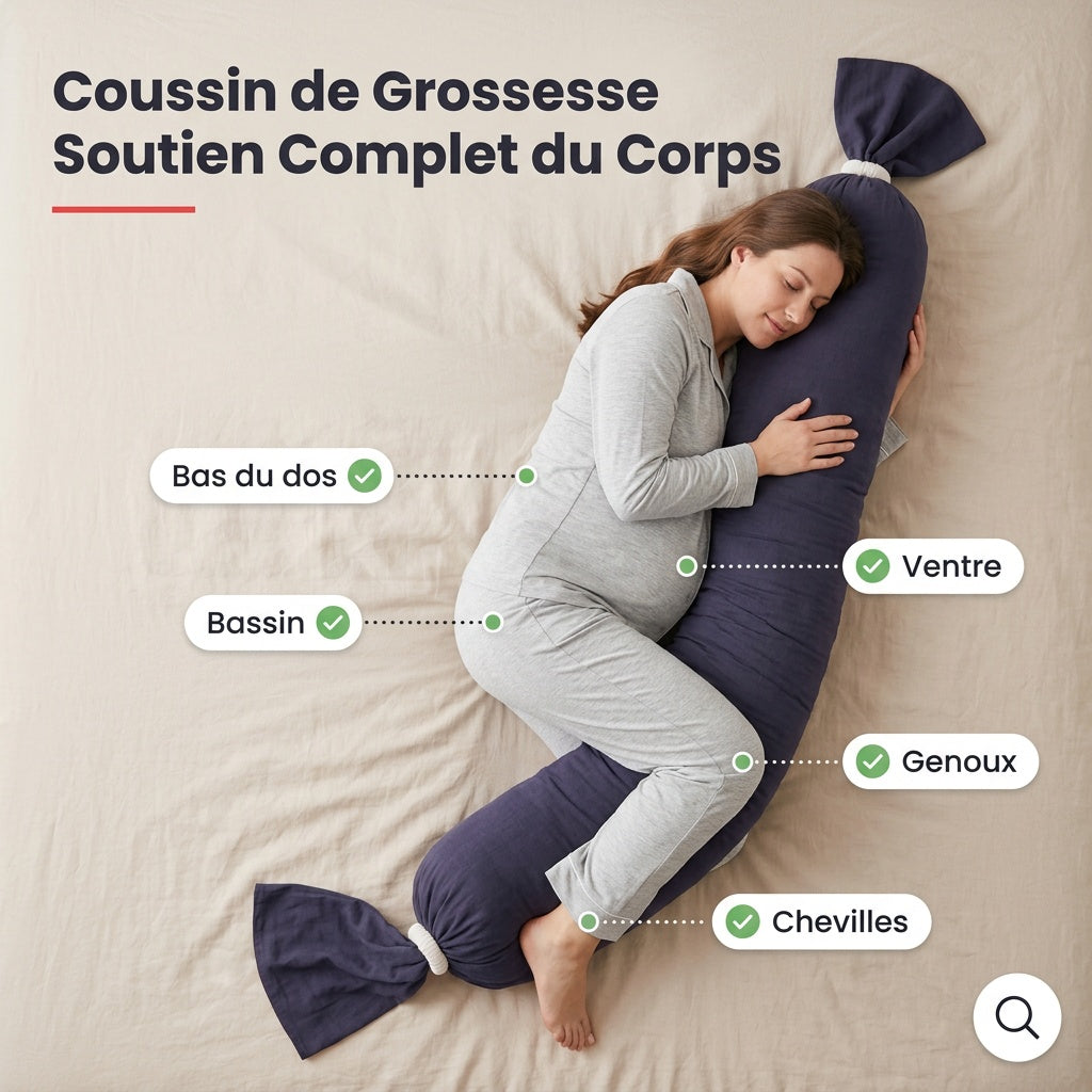 Coussin de grossesse ajustable