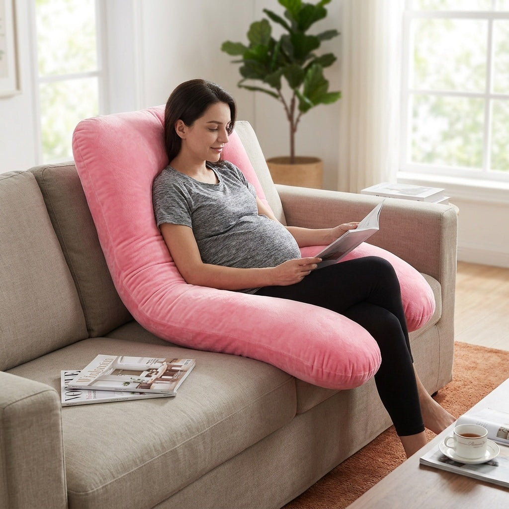 Coussin de grossesse en forme de U