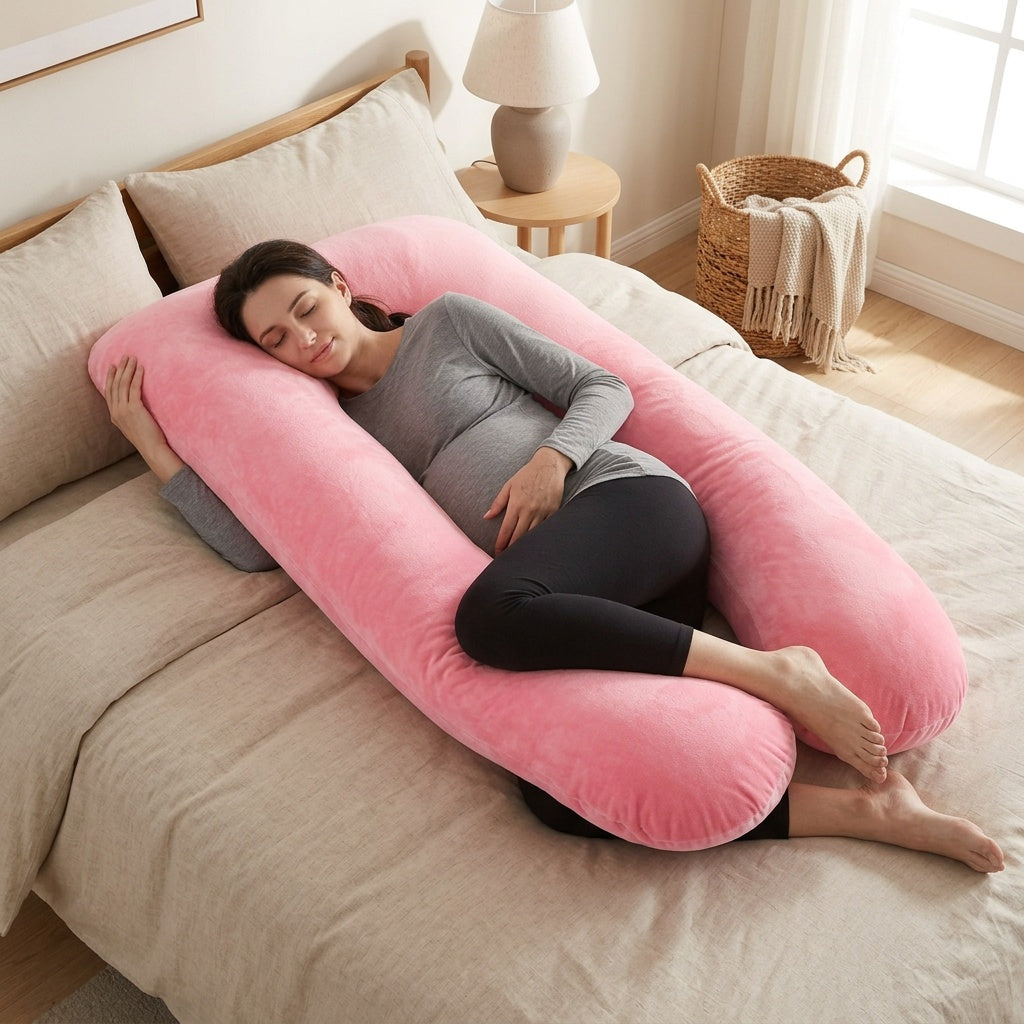 Coussin de grossesse en forme de U