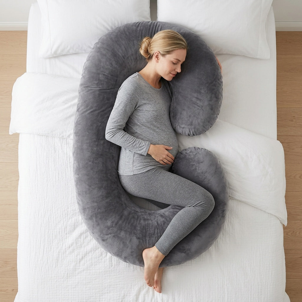 Coussin de grossesse en forme de C