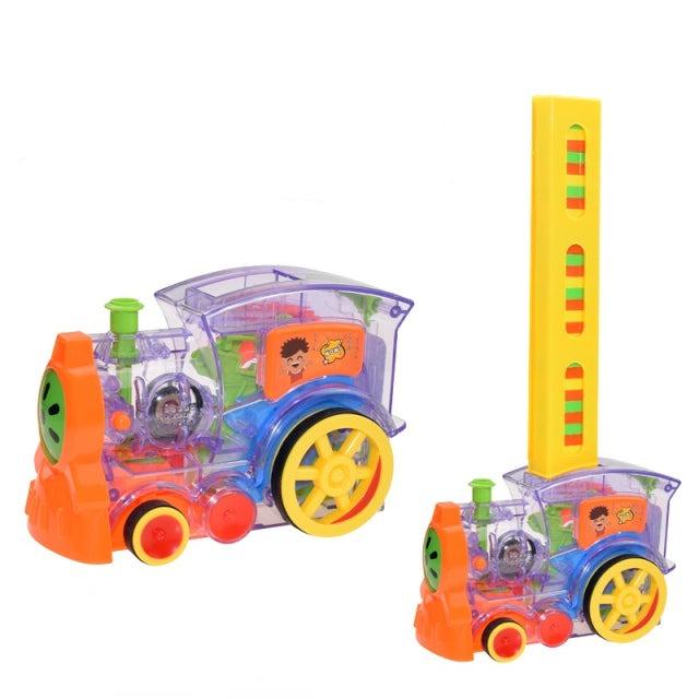 Train pour enfant pour poser les dominos
