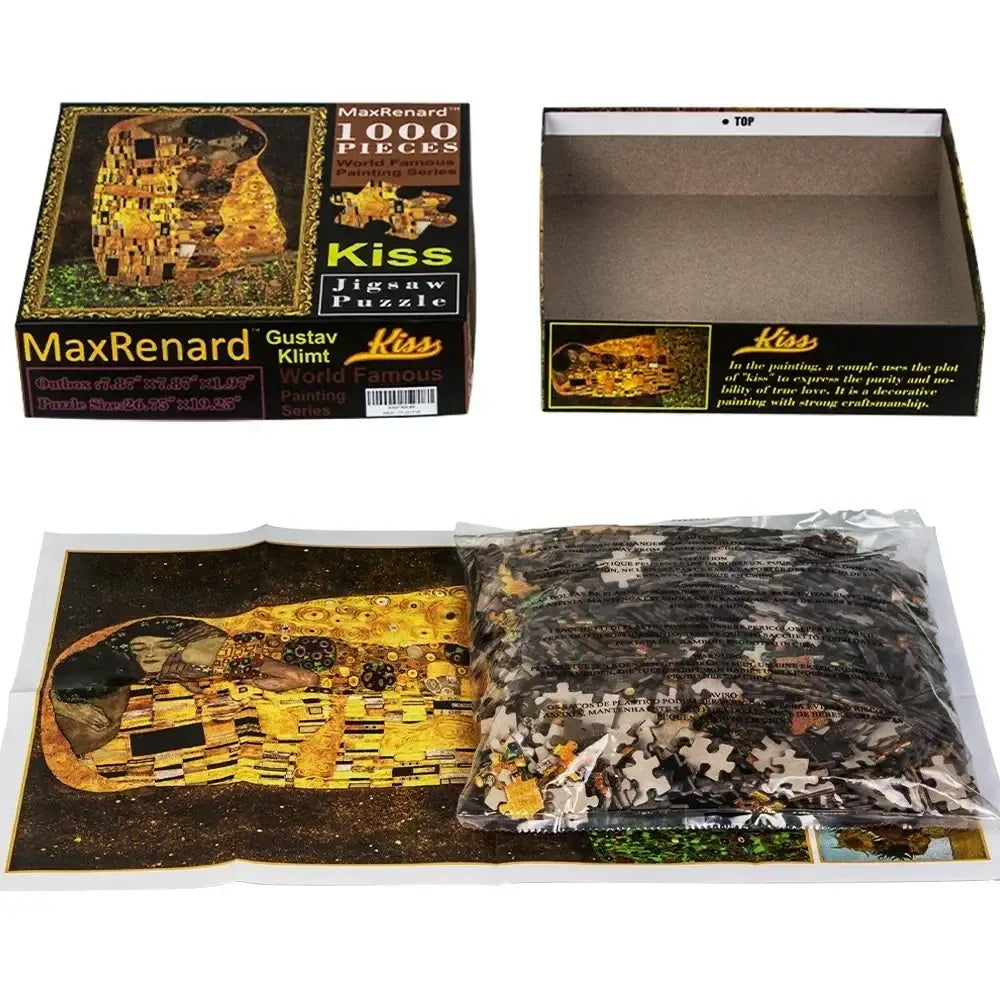 Puzzle 1000 Pièces Tableau Ancien Le Baiser