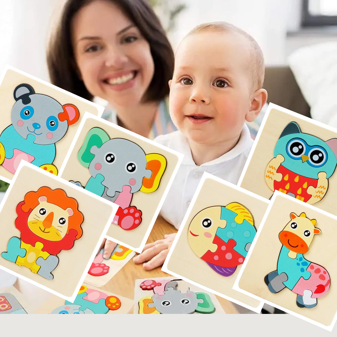 PUZZLE BEBE | Ludipuzzle Ensemble de 6 casse-têtes: les animaux