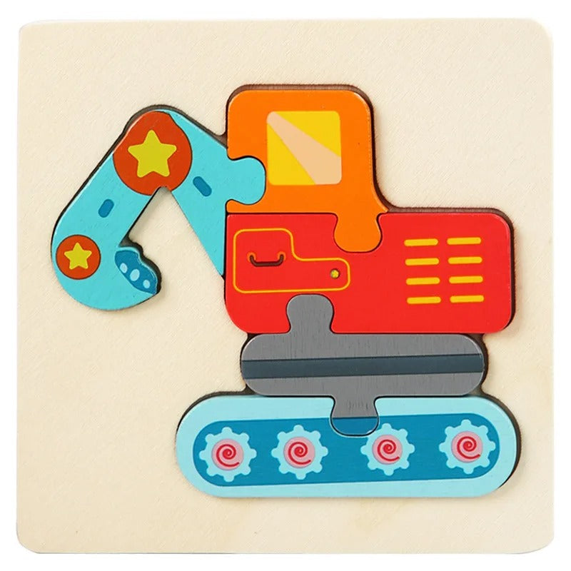 PUZZLE BEBE | Ludipuzzle Ensemble de 6 casse-têtes: les machines