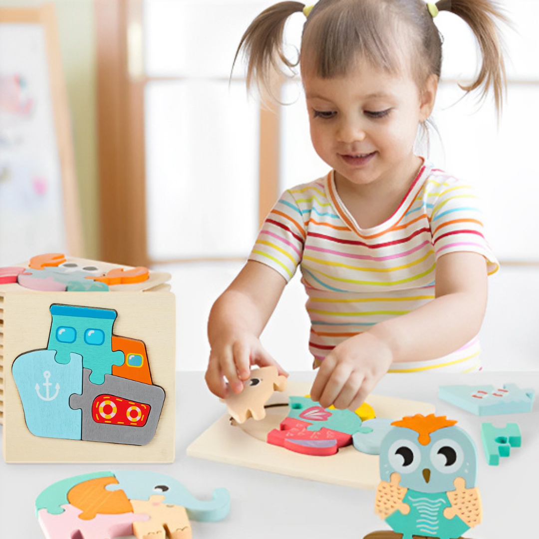 PUZZLE BEBE | Ludipuzzle Ensemble de 6 casse-têtes: les machines