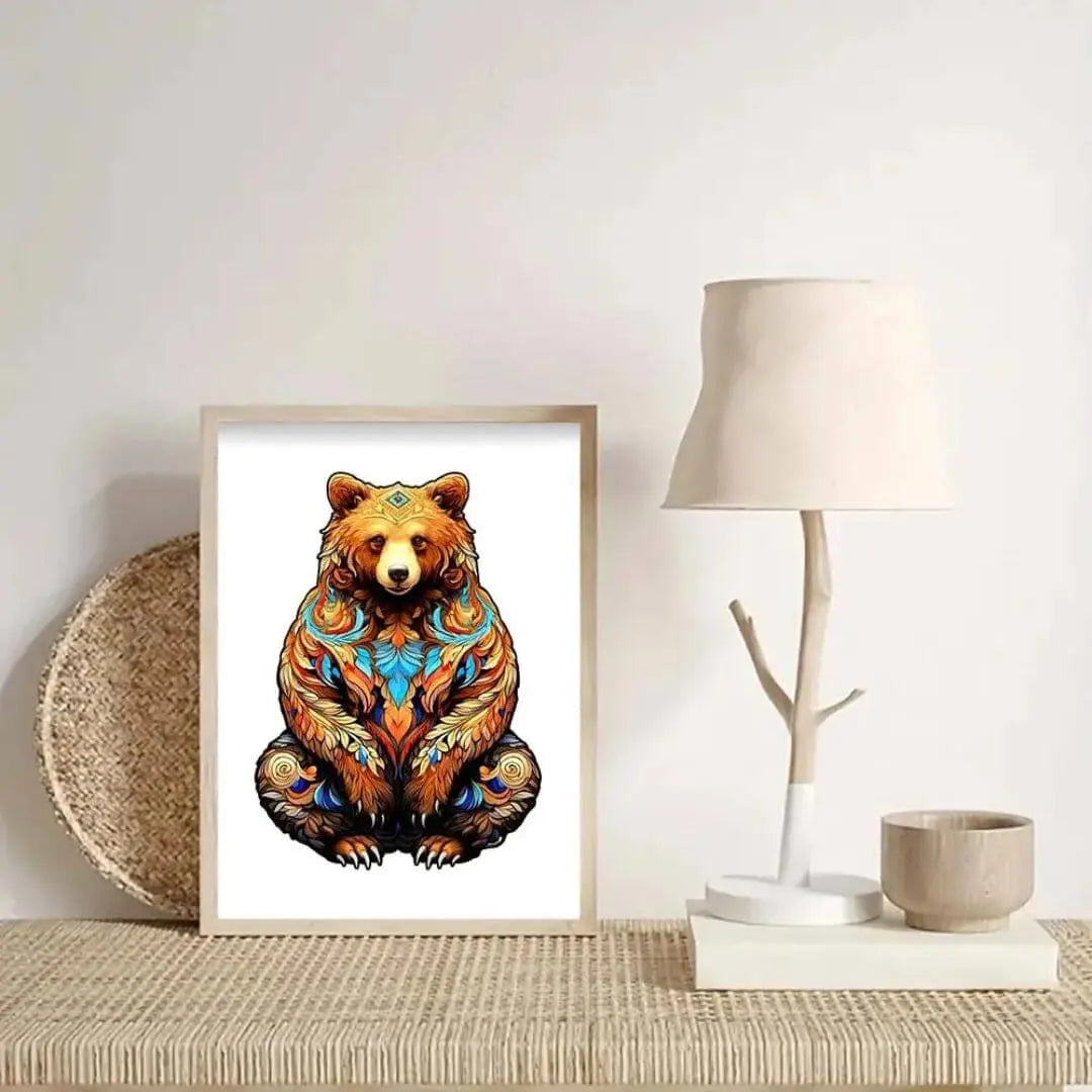 Puzzle Bois Ours Artistique - GrizzlyArt