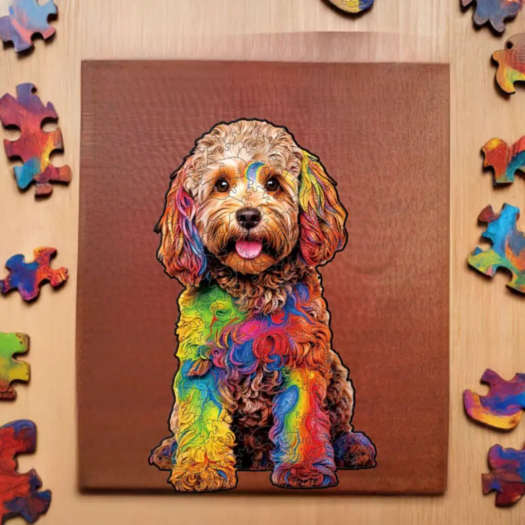 Puzzle Bois Chien Artistique – DoggyArt