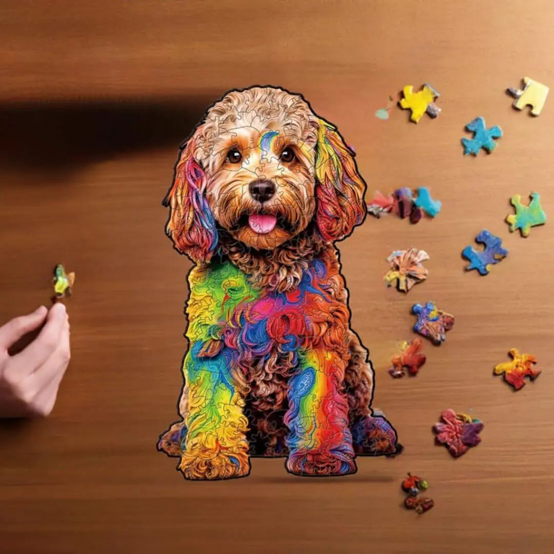 Puzzle Bois Chien Artistique – DoggyArt