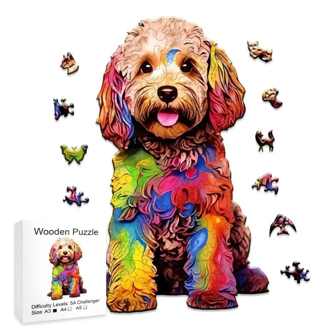 Puzzle Bois Chien Artistique – DoggyArt