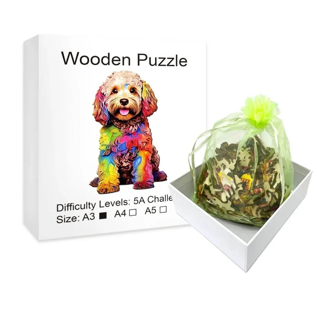 Puzzle Bois Chien Artistique – DoggyArt