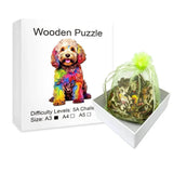 Puzzle Bois Chien Artistique – DoggyArt