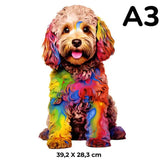 Puzzle Bois Chien Artistique – DoggyArt