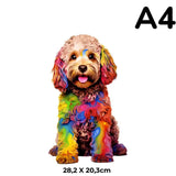 Puzzle Bois Chien Artistique – DoggyArt