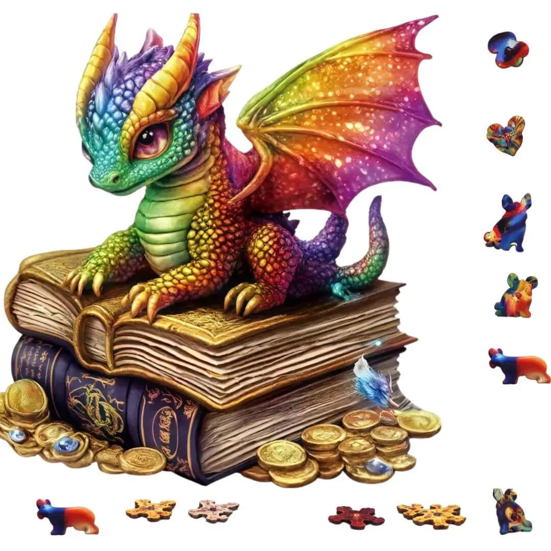 Puzzle Bois Dragon Majestueux