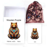 Puzzle Bois Ours Artistique - GrizzlyArt