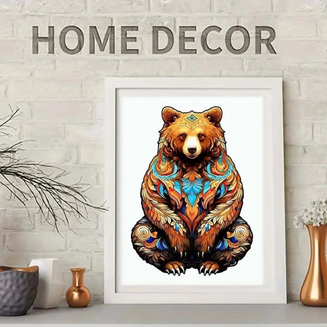 Puzzle Bois Ours Artistique - GrizzlyArt