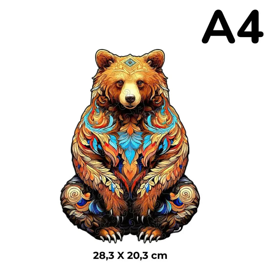 Puzzle Bois Ours Artistique - GrizzlyArt