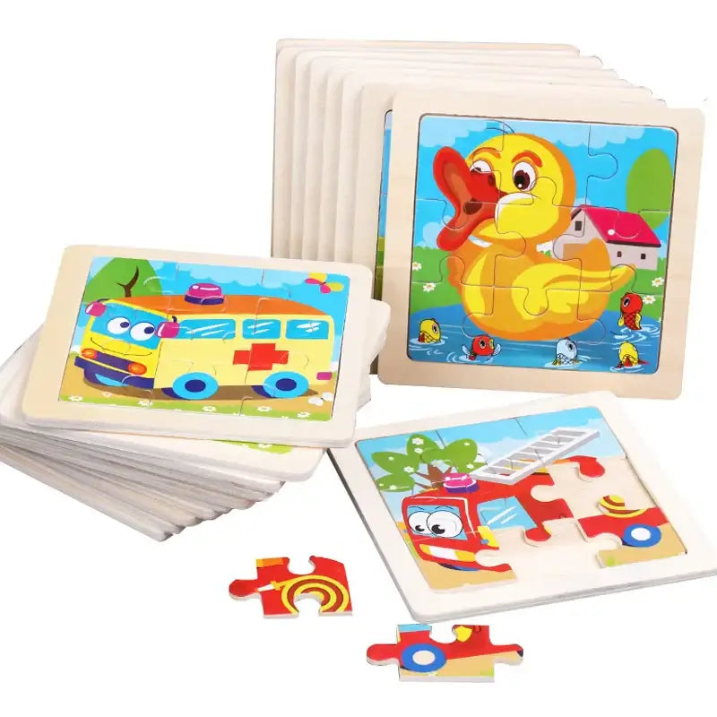 Puzzle Bois Pedagogique Bebe