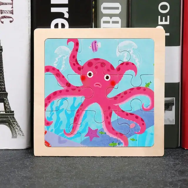 Puzzle Bois Pedagogique Bebe