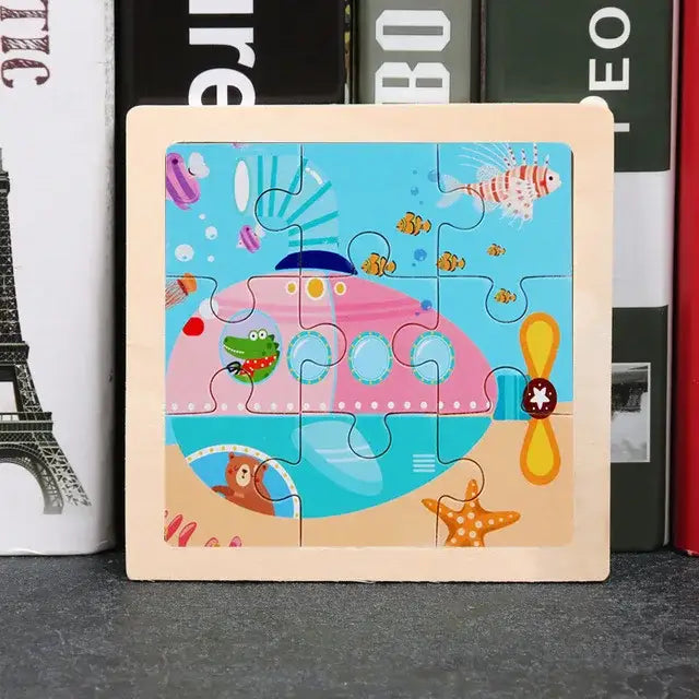 Puzzle Bois Pedagogique Bebe