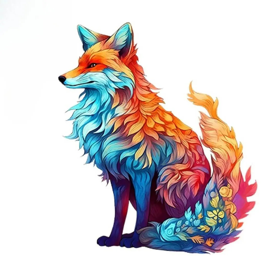 Puzzle Bois Renard Artistique – FoxArt