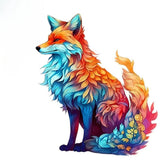 Puzzle Bois Renard Artistique – FoxArt