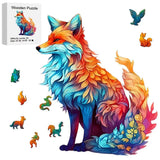 Puzzle Bois Renard Artistique – FoxArt