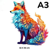 Puzzle Bois Renard Artistique – FoxArt