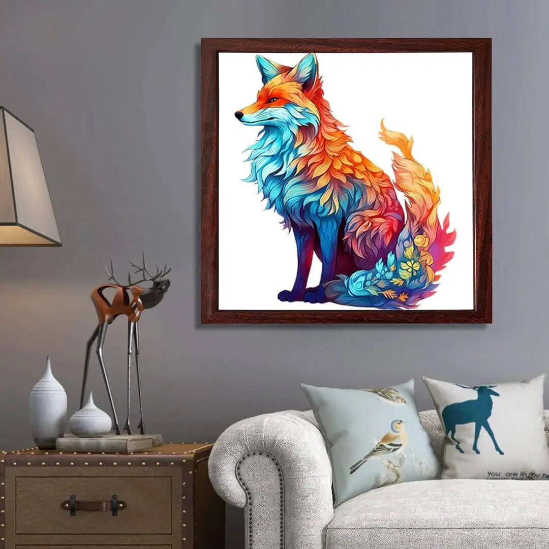 Puzzle Bois Renard Artistique – FoxArt