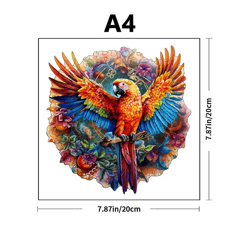 Puzzle en bois Animal Perroquet
