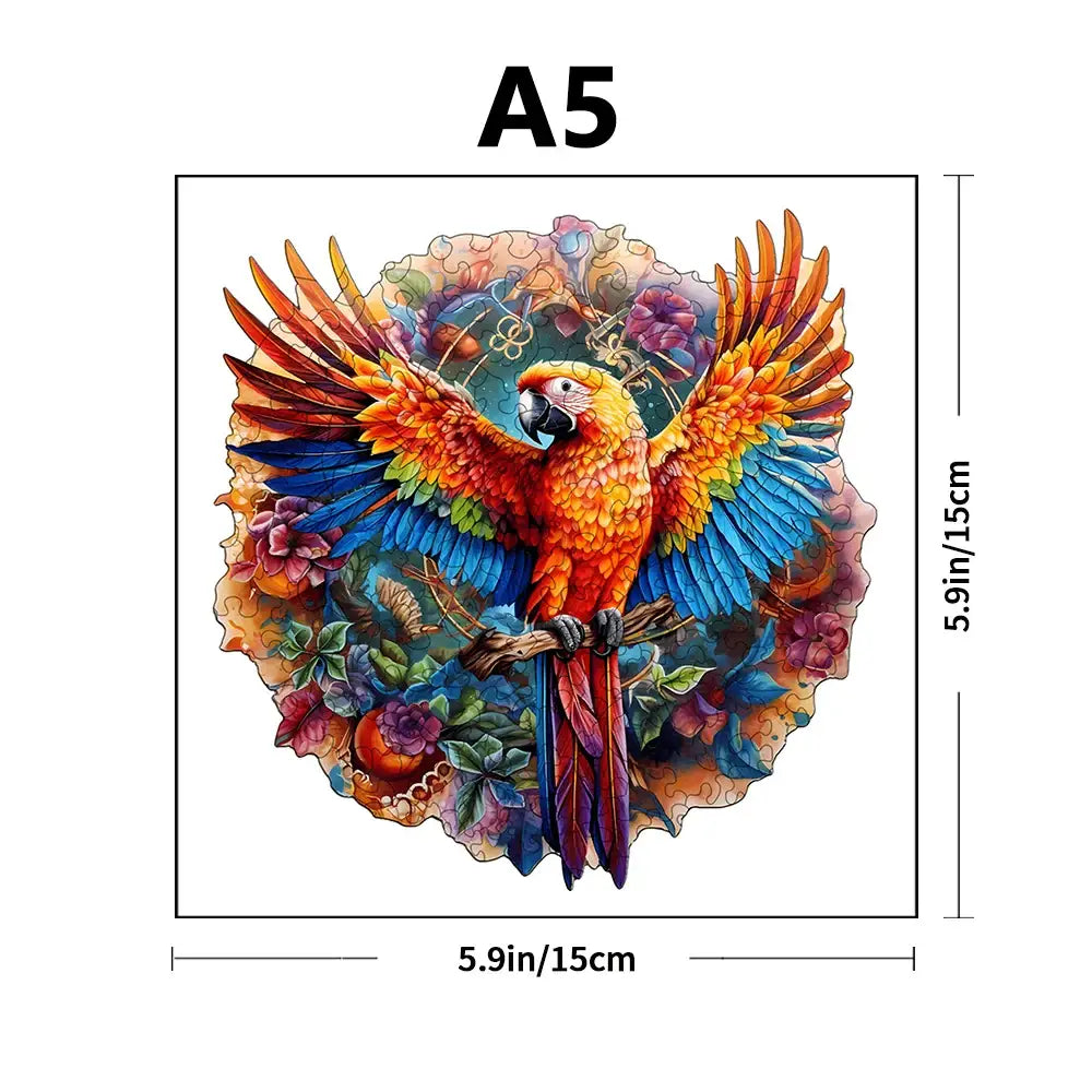 Puzzle en bois Animal Perroquet