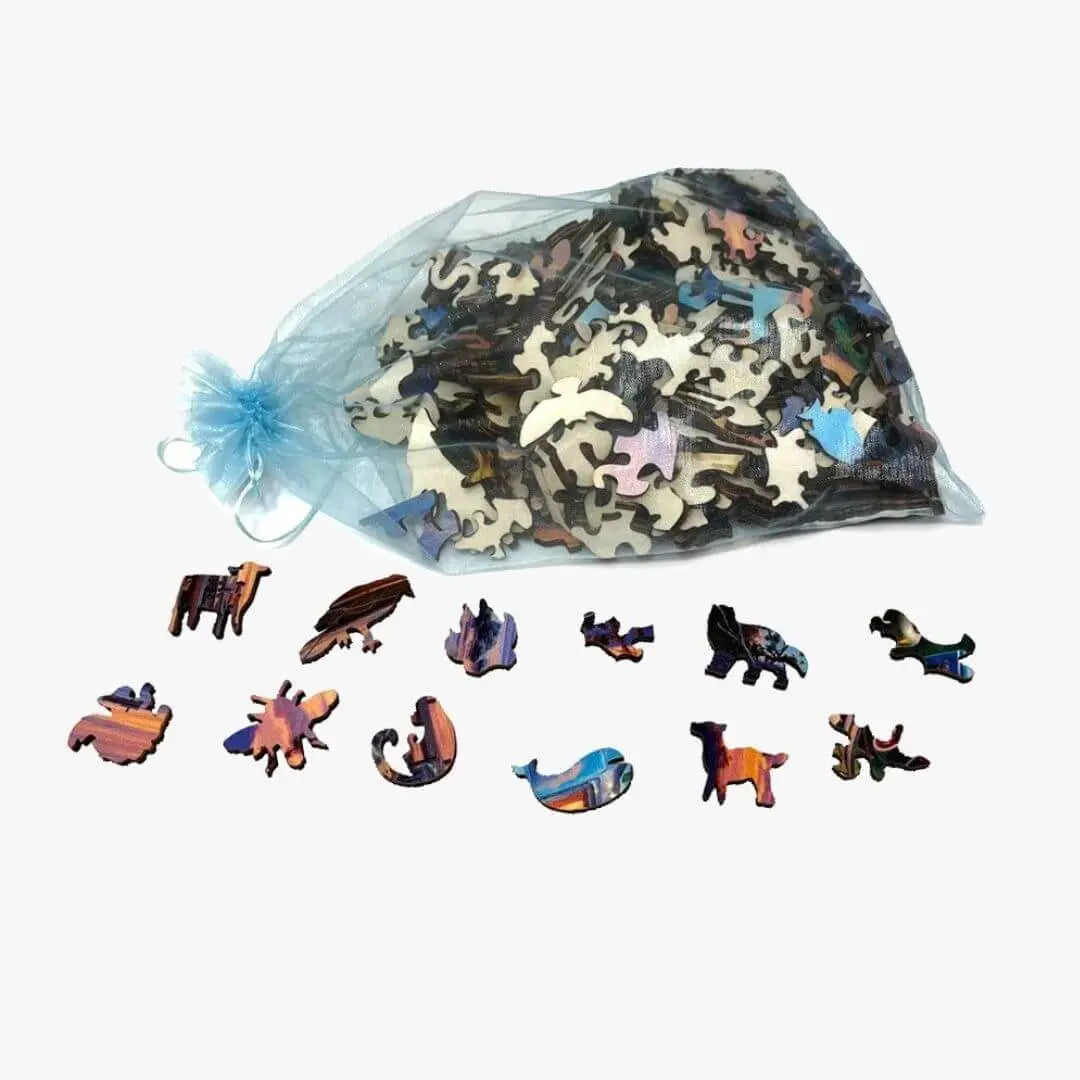 Puzzle Bois Lion Artistique – WildKing