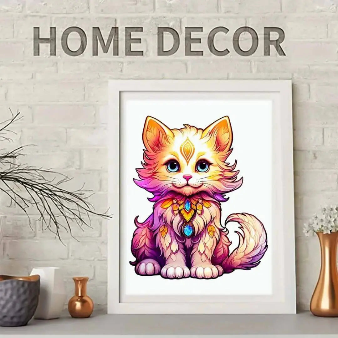 Puzzle en Bois Chat Bijou – GemCat