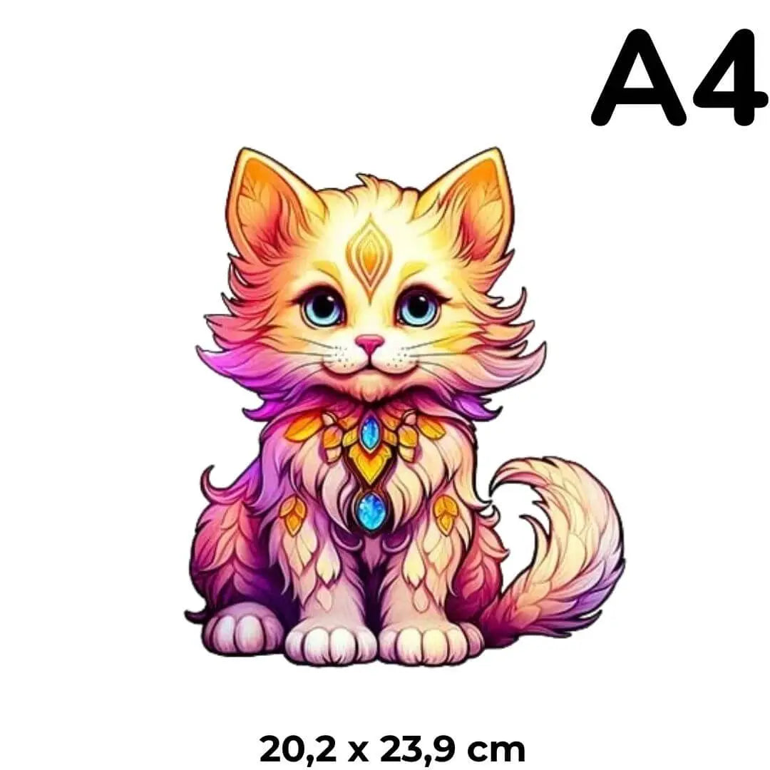 Puzzle en Bois Chat Bijou – GemCat
