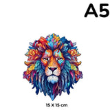 Puzzle Bois Lion Artistique – WildKing