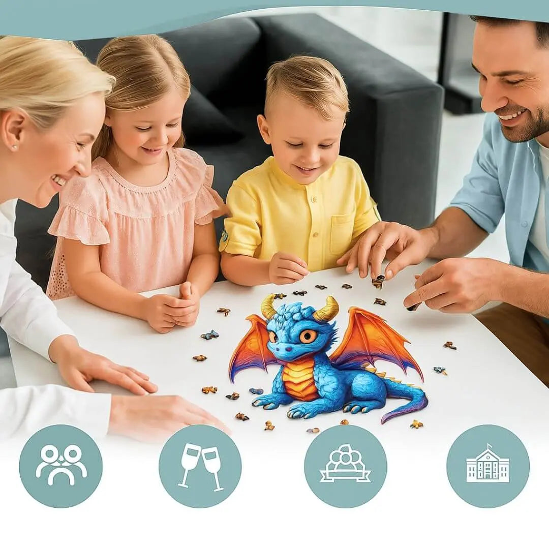 Puzzle en Bois Dragon Mystique – DragonS